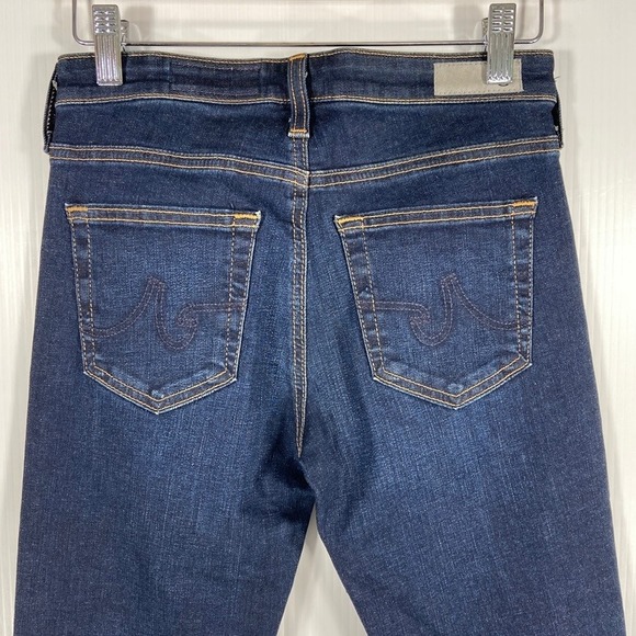 Adriano Goldschmied The Jodi High Rise Slim Flare Dark Blue Denim Jeans Women 25 - Picture 7 of 12